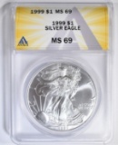 1999 SILVER EAGLE ANACS MS-69