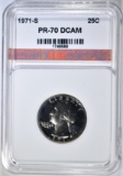 1971-S WASHINGTON QUARTER AGP PERFECT PR DCAM