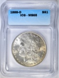 1888-O MORGAN DOLLAR ICG MS-65