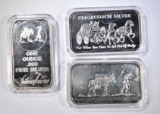 (3) 1 OZ SILVER BARS