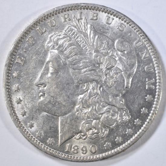 1890-O MORGAN DOLLAR AU/BU