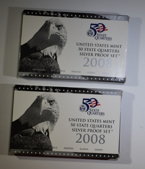 2-2008 U.S. SILVER QUARTER PROOF SETS