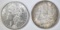 1889 BU & 1897 UNC MORGAN DOLLARS