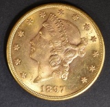 1897-S GOLD $20 LIBERTY  CH/GEM BU