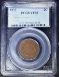 1872 2 CENT PIECE PCGS VF-30