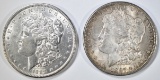 1889 BU & 1897 UNC MORGAN DOLLARS