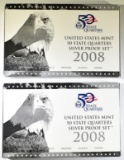 2-2008 U.S. SILVER QUARTER PROOF SETS