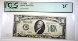 1928 $10 FEDERAL RESERVE NOTE PCGS VF-25