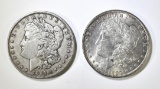 1885 XF & 1897 AU MORGAN DOLLARS