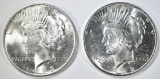 1922 & 23 PEACE DOLLAR BU