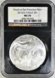 2012-(S) SILVER EAGLE NGC MS-70