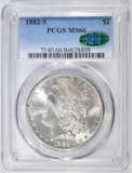 1882-S MORGAN DOLLAR PCGS MS-66 CAC