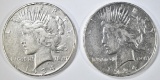 1934-P,D PEACE DOLLARS   VF/XF