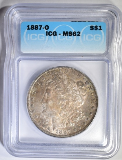 1887-O MORGAN DOLLAR ICG MS-62