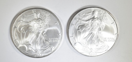 2-2006 BU AMERICAN SILVER EAGLES