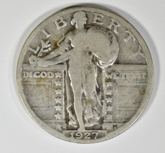 1927-S STANDING LIBERTY QUARTER FINE