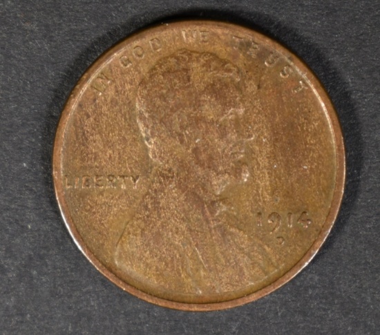 1914-D LINCOLN CENT XF+