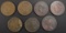 LOT OF 7 LARGE CENTS