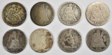 8 MIXED DATE CARSON CITY SEATED DIMES