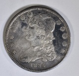 1834 BUST QUARTER  AU OLD CLEANING