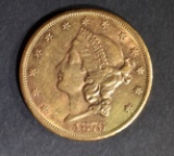 1876-CC GOLD $20 LIBERTY  NICE BU
