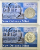 1891-O & 1901-O MORGAN DOLLARS   FINE