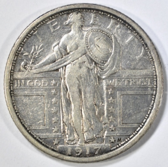 1917 T-1 STANDING LIBERTY QUARTER XF