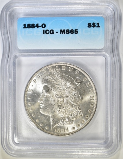 1884-O MORGAN DOLLAR ICG MS-65