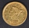 1871-S GOLD $2.5 LIBERTY  NICE BU