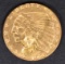 1926 GOLD $2.5 INDIAN  ORIG GEM UNC