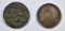 LOT OF 2 FOREIGN COINS: