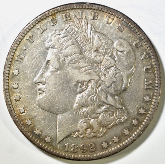 1892-S MORGAN DOLLAR XF+