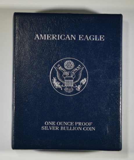 2005 PROOF AMERICAN SILVER EAGLE ORIG BOX/COA