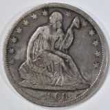 1868-S SEATED LIBERTY HALF DOLLAR  FINE