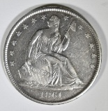 1861-O SEATED LIBERTY HALF DOLLAR  CH AU