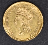 1862 GOLD DOLLAR  NICE BU
