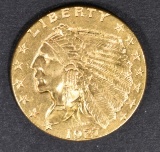 1927 GOLD $2.5 INDIAN  GEM BU