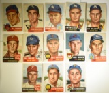13-1953 TOPPS BASEBALL COMMON CARDS