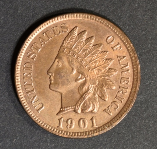 1901 INDIAN HEAD CENT CH BU RD