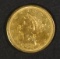 1851-O $2.5 GOLD LIBERTY  BU  OLD CLEANING