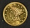 1895 $2.5 GOLD LIBERTY  NICE BU