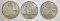 1942, 43 & 44 AUSTRALIAN FLORIN SILVER COINS