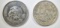 2-SILVER COINS FROM MEXICO