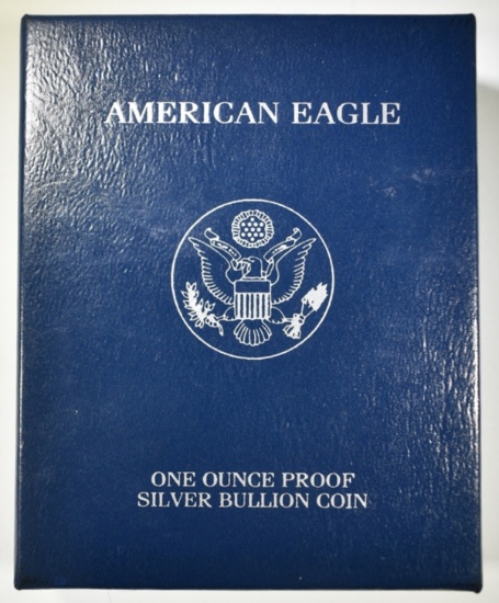 2005-W PROOF AMERICAN SILVER EAGLE ORIG BOX/COA