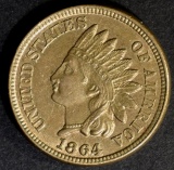 1864 CN INDIAN HEAD CENT CH BU+