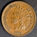 1873 CLOSED 3 INDIAN HEAD CENT CH BU BN