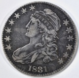 1831 BUST HALF DOLLAR XF