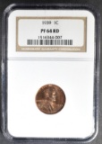 1939 LINCOLN CENT  NGC PF-64 RD