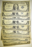 16 MIXED DATE $1.00 SILVER CERTIFICATES