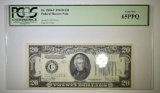 1934-D $20.00 FRN PCGS 65 PPQ Fr#2058-C